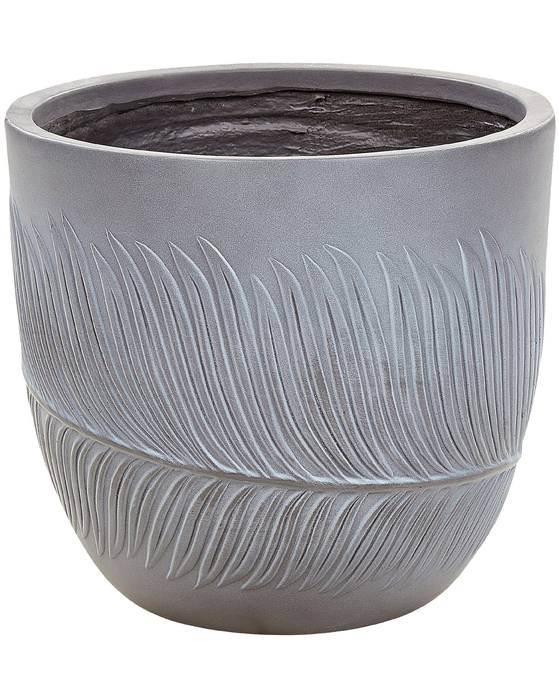 Flower Pot Fibre Clay 35 x 35 x 33 cm Grey FTERO_872013