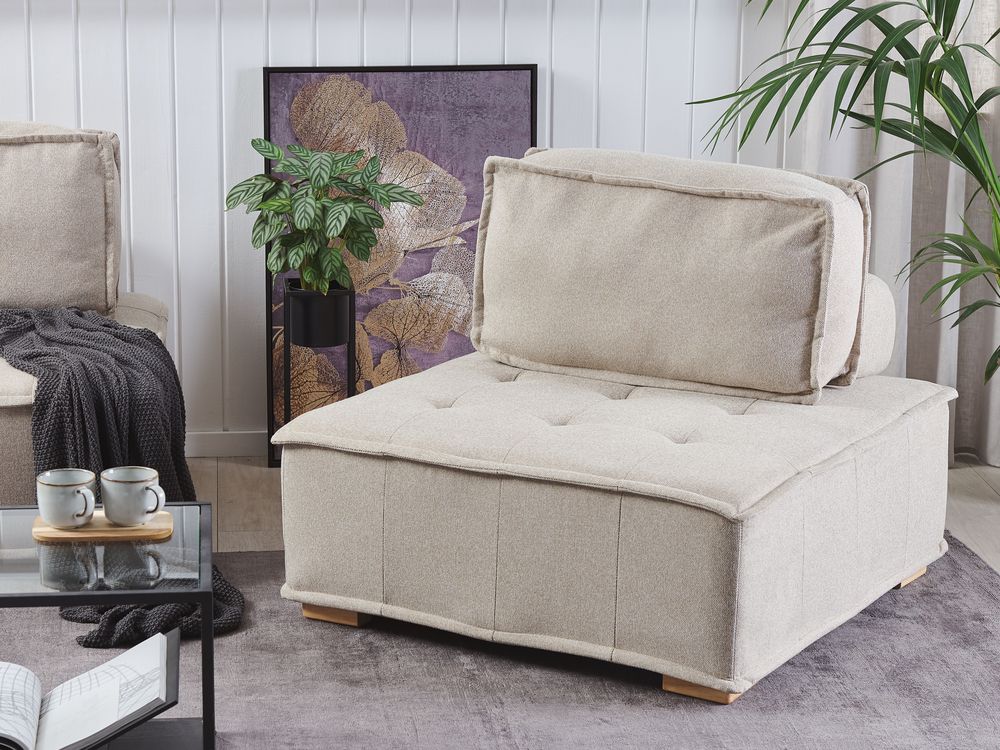 Modulo Poltrona TIBRO Tessuto Beige chiaro