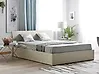 Ottoman Bed ORBEY Fabric Light Beige 160 x 200 cm (EU King Size)