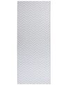 Alfombra blanco/gris 80 x 200 cm SAIKHEDA_831447