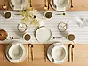 Set of 24 Dinnerware HOPS Stoneware Light Beige