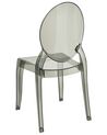 Set of 4 Dining Chairs Black MERTON_690266