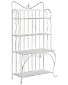 Shelving Unit PAVONA 94 cm 170 cm Metal Light Beige