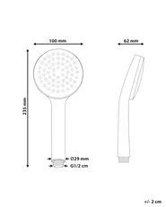 Shower Head and Hose Kit AYPATE Silver_988955