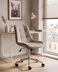 Office Chair MELROSE Velvet Taupe_1101608