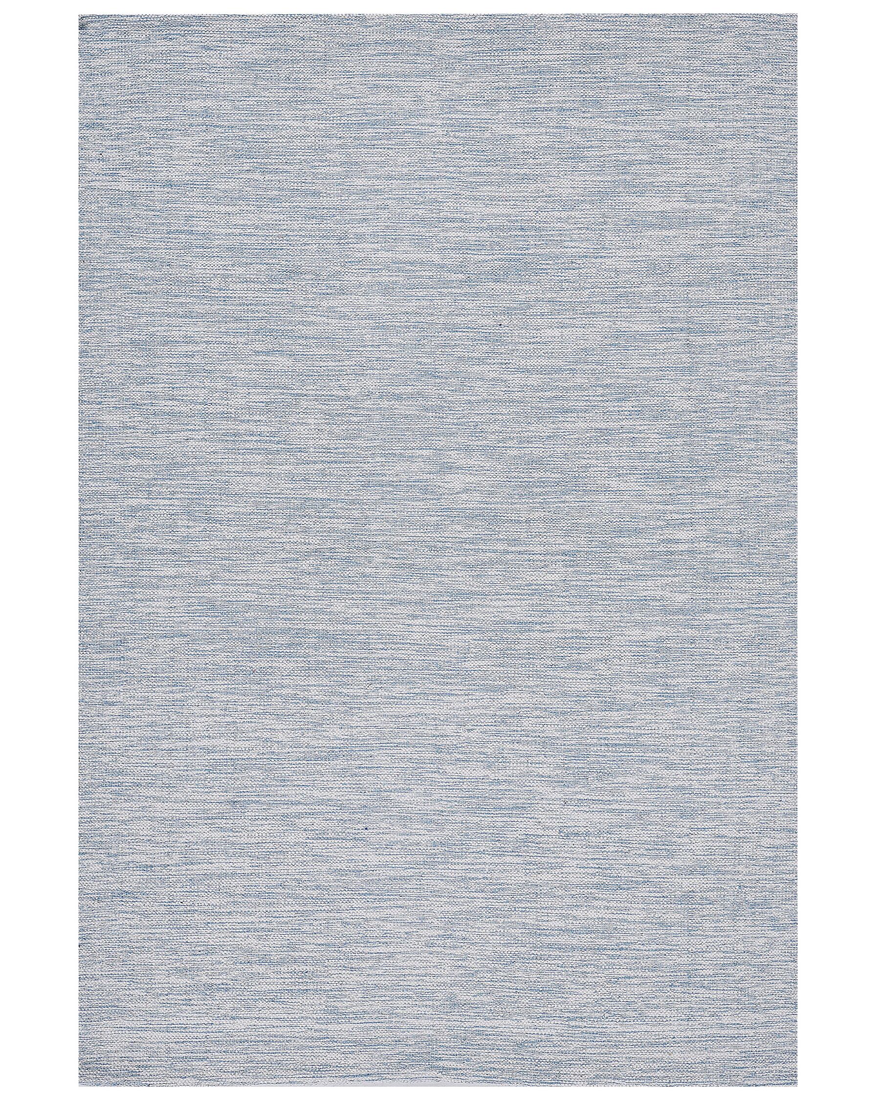 Alfombra de algodón azul claro 140 x 200 cm DERINCE_480569