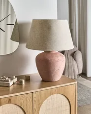 Table Lamp BARTON Ceramic Brown_1032867