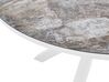4 Seater Aluminium Garden Dining Set Marble Effect Top White MALETTO/BUSSETO_923209