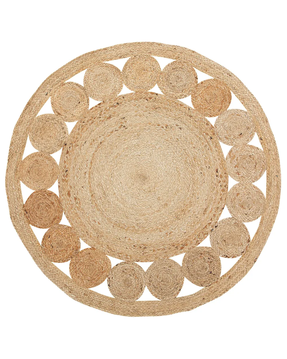 Rug AHLAT Beige ø 120 cm Jute