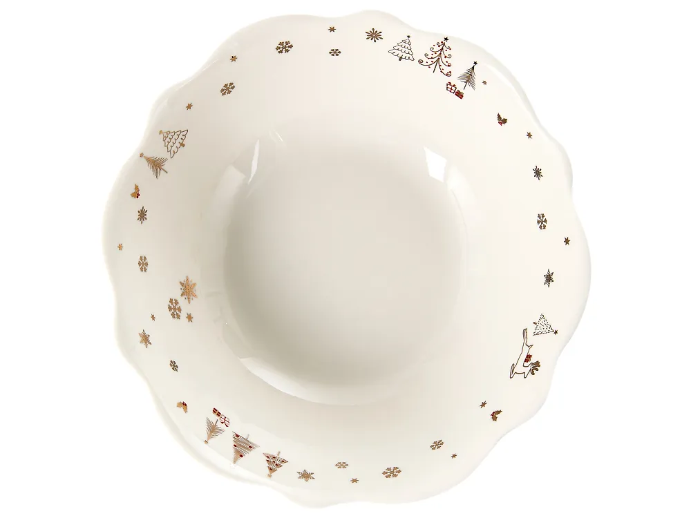 Zastawa stołowa 20-częściowa PERILLA Porcelana Biały_1191995