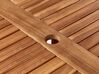 Mesa de jardim em madeira de acácia clara ⌀ 120 cm AGELLO_923412