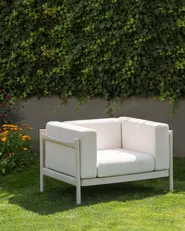 Set di 2 poltrone da giardino FERRETTI Beige chiaro_931260