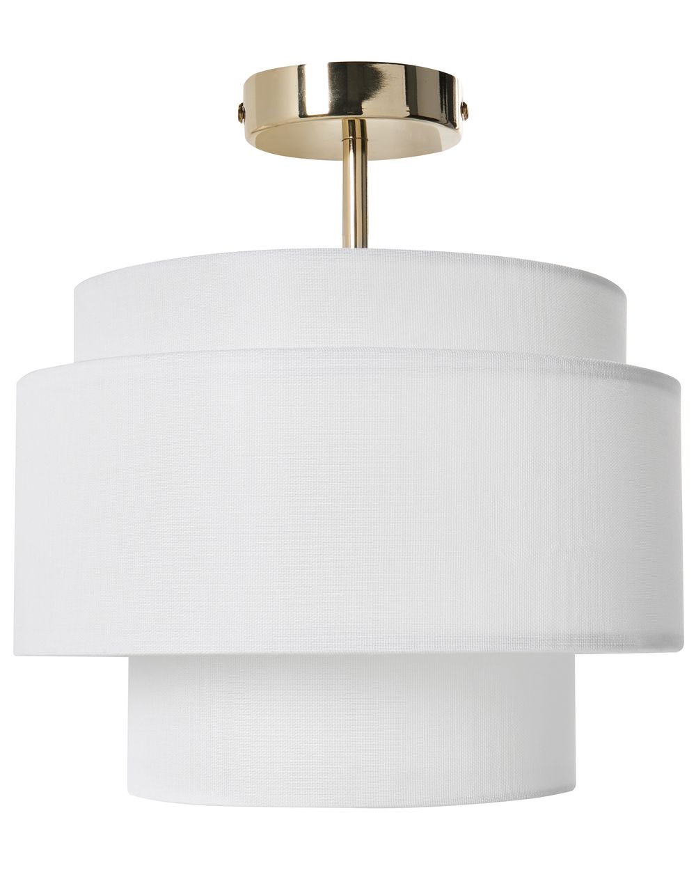 Loftlampe LUKAGO Hør Cremehvid