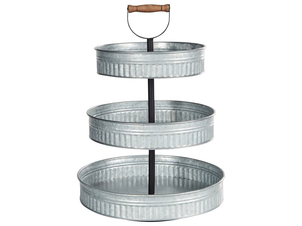 3-stöckiger Tortenständer KOUIGN Silber