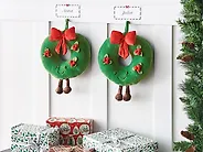 Zestaw 2 poduszek dekoracyjnych BONBON 45 x 45 cm Zielony_1185399