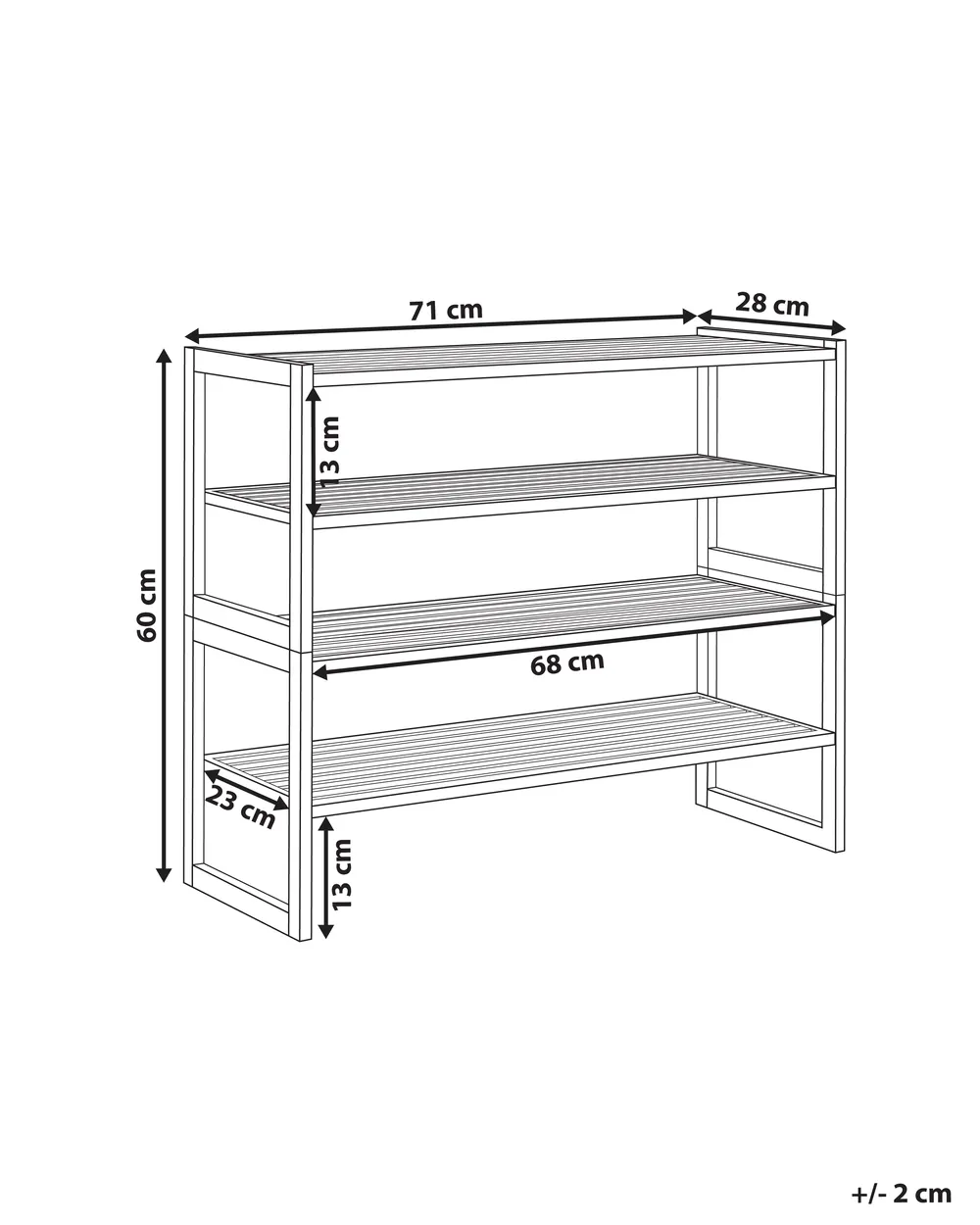 en.casa] Waschbeckenunterschrank Värmdö Badezimmerschrank mit 2 Türen 60 x 67 x 30 cm Badschrank Waschtischunterschrank Bambus Natur ab 47,99 € (April 2026