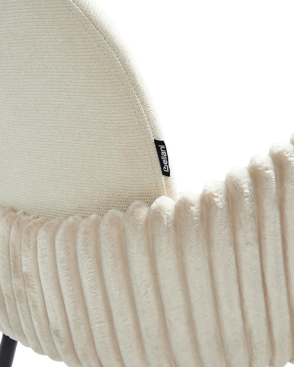 Set di 2 sedie alte AMITY Tessuto Beige chiaro_963664