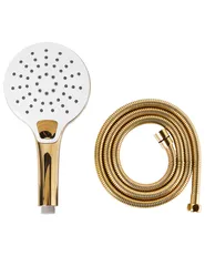 Shower Head and Hose Kit IQUIRA 4-function Gold_988924