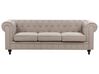 Soffa 3-sitsig tyg taupe CHESTERFIELD_912127