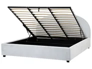 Ottoman Bed VAUCLUSE Chenille Light Blue 180 x 200 cm (EU Super King)_968803