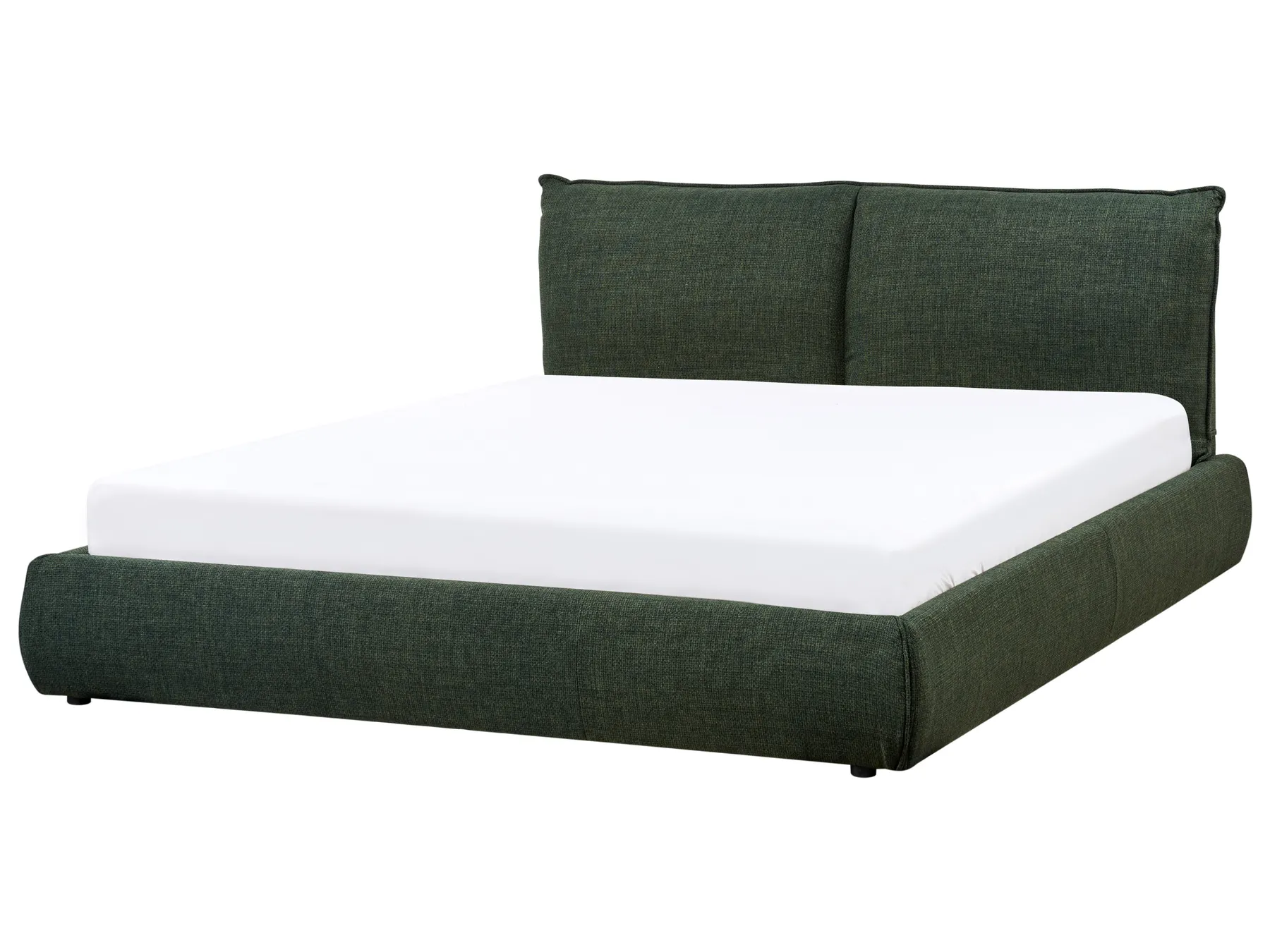 Wasserbett Stoff VINAY 160 x 200 cm Dunkelgrün_970513