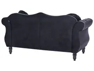 Set da salotto 5 posti SKIEN Velluto Nero_743292