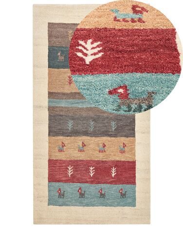 Vlněný koberec gabbeh 80 x 150 cm vícebarevný SARILAR