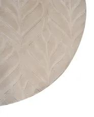 Faux Fur Rug MITCHELL Beige ø 160 cm_1092480
