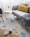 Tapis 230 x 160 cm gris et jaune YAYLA_755201