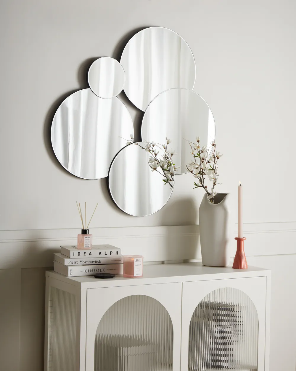 Wall Mirror CLAIS 82 cm 80 cm Silver