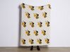 Bavlněná dětská deka s motivem včel 130 x 170 cm béžová DRAGAN_905386