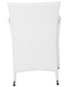 Set of 2 PE Rattan Dining Chairs White ITALY_763668
