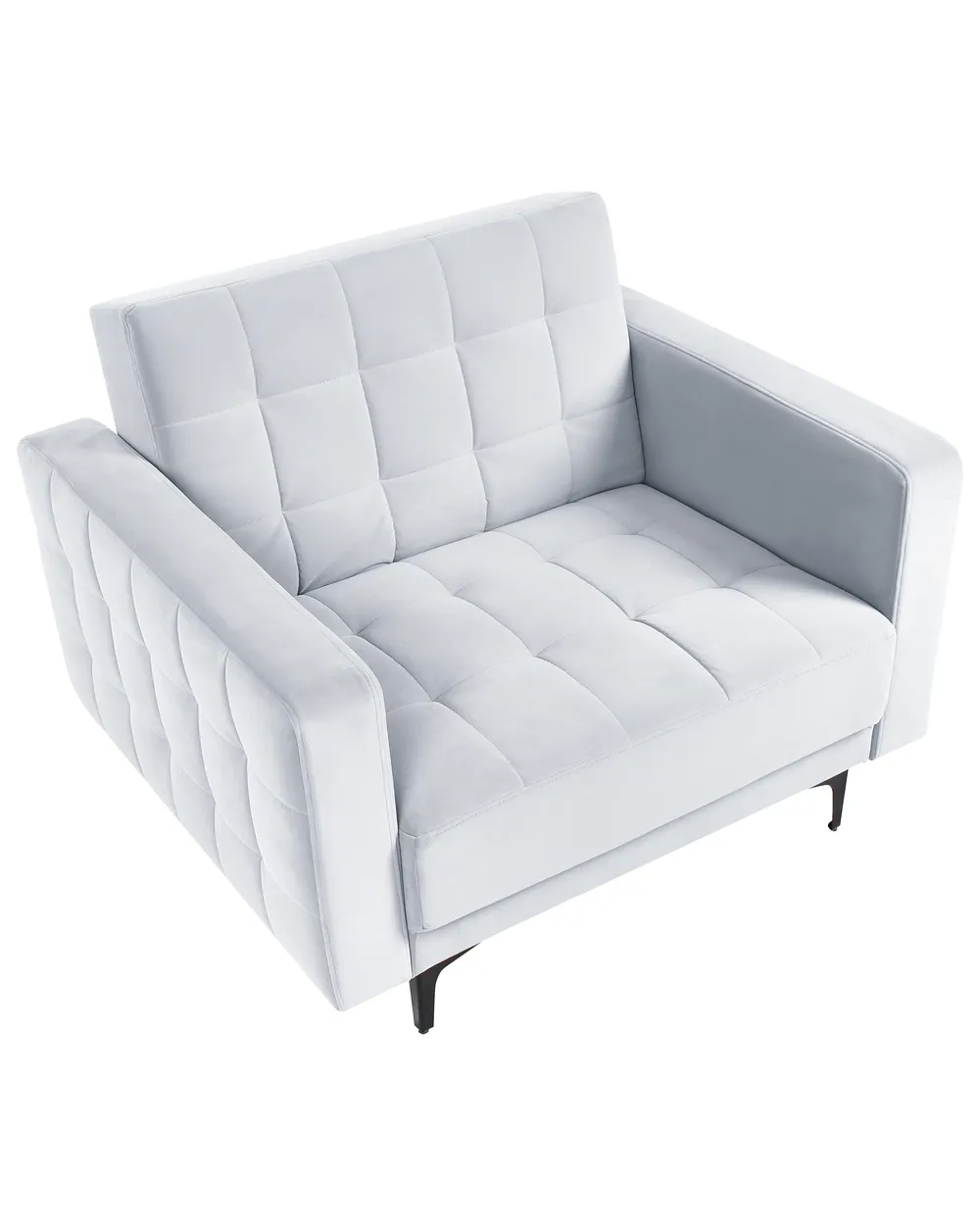 Armchair ABERDEEN Velvet Light Grey_984151