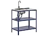 Isla de cocina exterior con fregadero VILAMA Azul