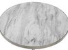 Marble Effect Coffee Table White with Silver RAMONA_705761
