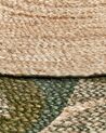 Okrúhly koberec so vzorom ⌀ 140 cm béžová/zelená BAYAT_793643