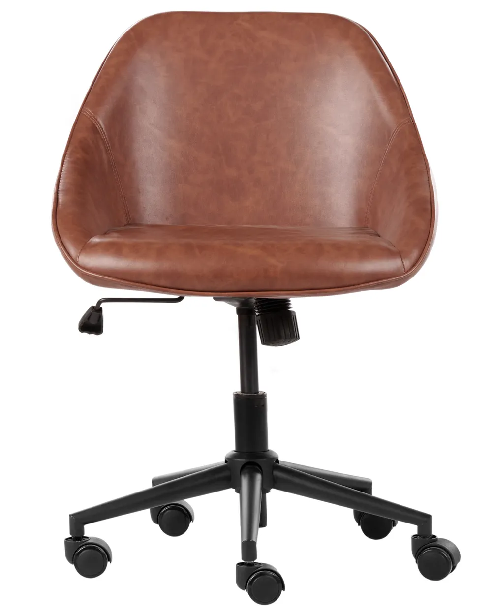 Desk Chair BARDSDALE Faux Leather Brown_935404