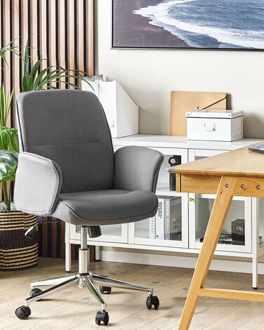 Swivel Office Chair Grey RAVISHING