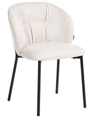 Set of 2 Dining Chairs MESA Fabric Light Beige_1103930