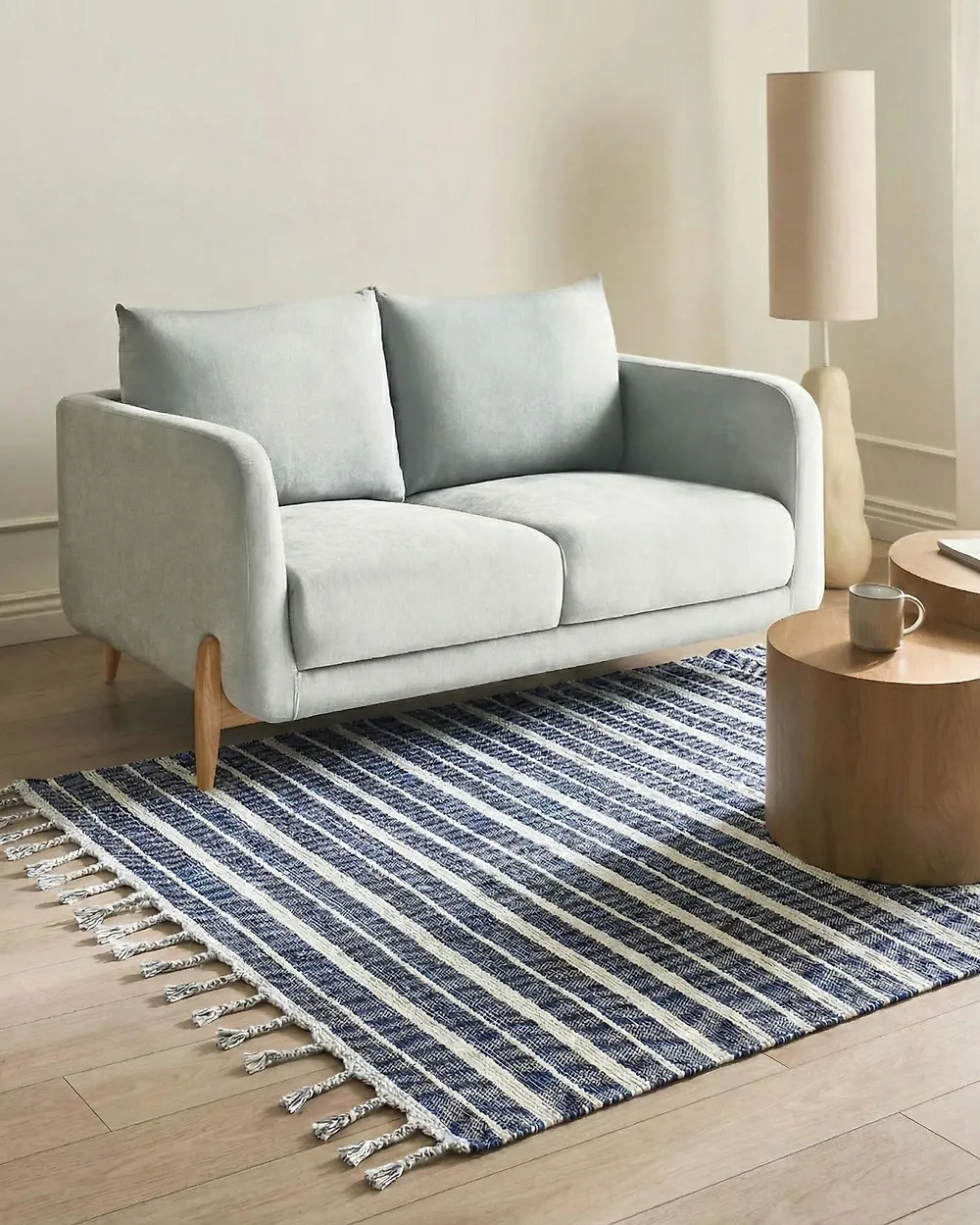 Tappeto BADEMLI Blu scuro 140 x 200 cm_1177450