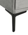 2 Drawer Velvet Bedside Table Grey SEZANNE_795407