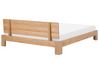 Dřevěná postel 180 x 200 cm světlé dřevo ROYAN_726524
