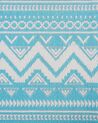 Tapis extérieur au motif zigzag turquoise 120 x 180 cm NAGPUR_776310