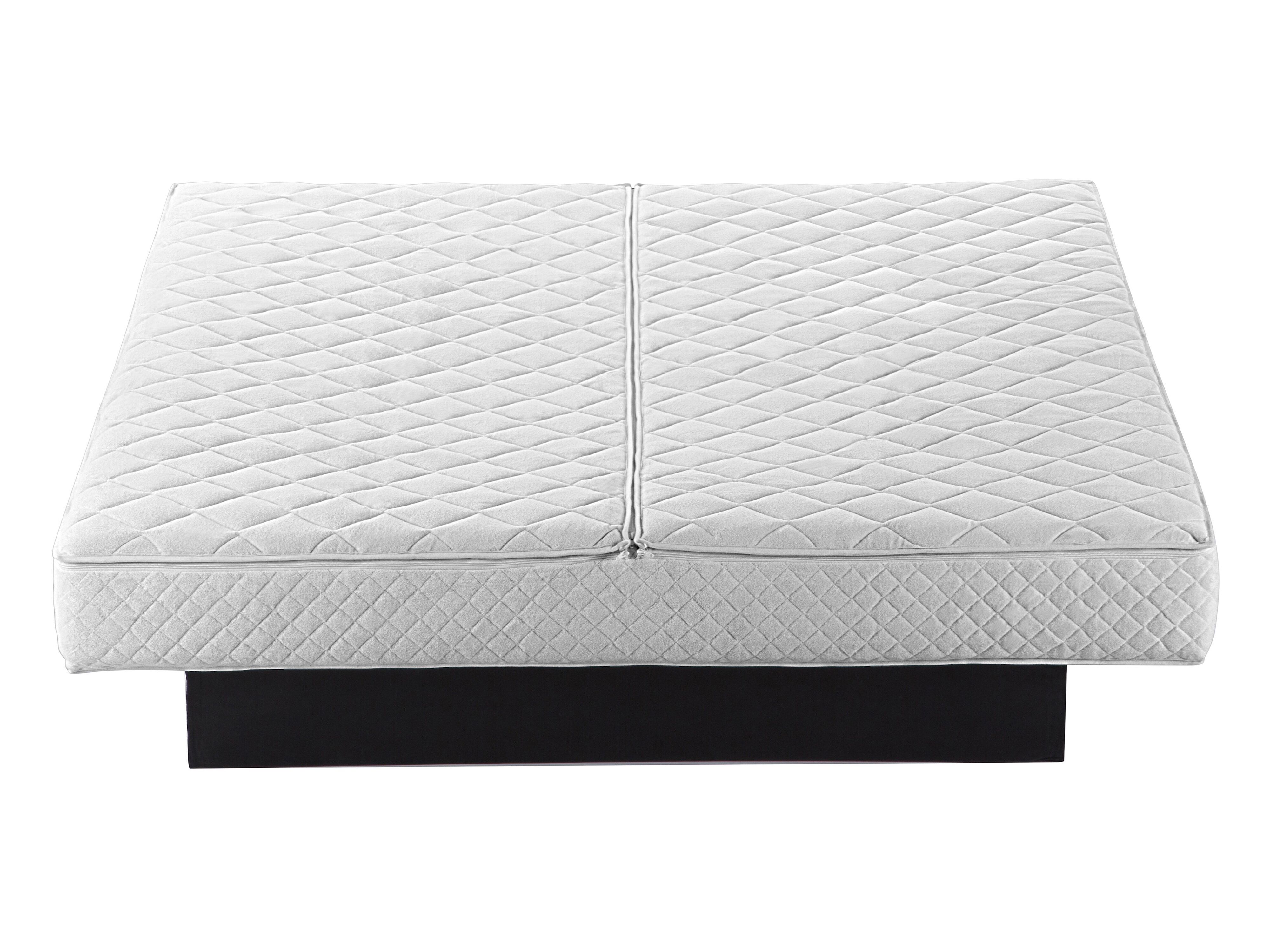 Waterbed Faux Linen LAVARDENS 160 x 200 cm (EU King Size) Green_971121