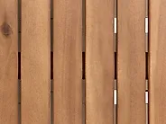 Garden Coffee Table with Shelf MILZANO 70 cm 70 cm Acacia Wood Brown_1180056