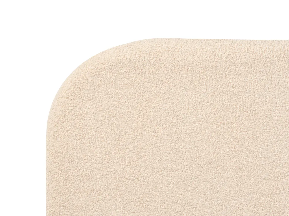 Bed Boucle FLAYAT 160 x 200 cm (EU King Size) Light Beige_882716