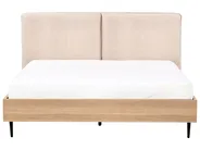 Bed Boucle LIMANTON 160 x 200 cm (EU King Size) Beige_971488