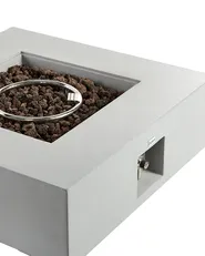 Gas Fire Pit HEKLA Concrete Light Grey_956432
