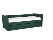 Trundle Bed Fabric LIBOURNE 80 x 200 cm (EU Small Single) Dark Green_770653