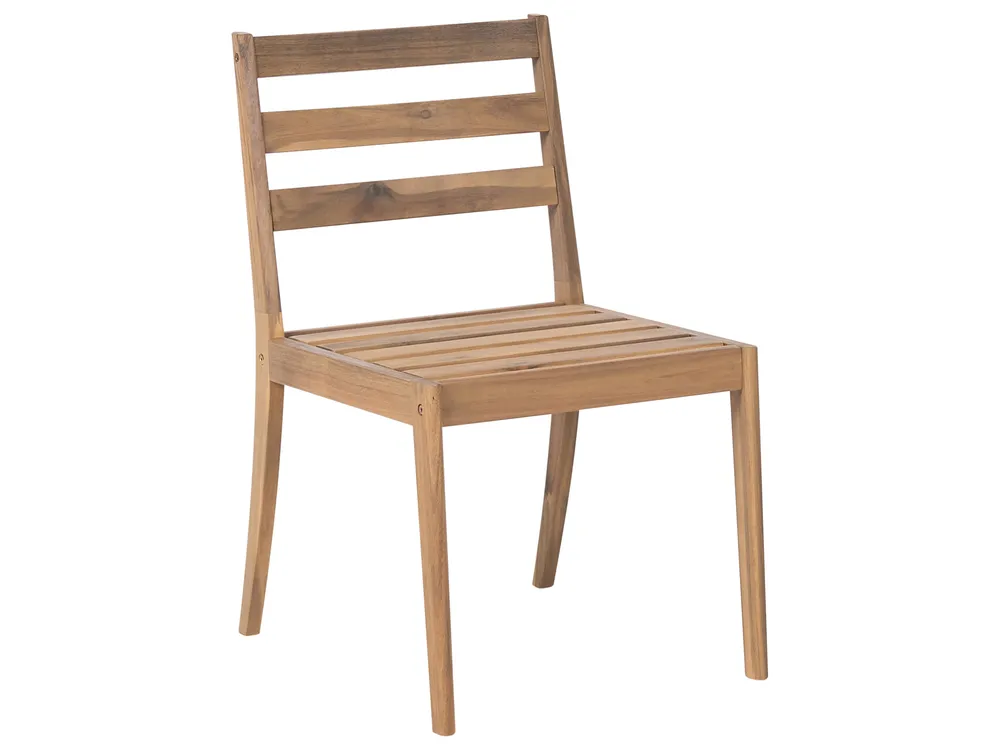 Garden Dining Set 6 Seater CHIOGGIA Certified Acacia Wood Light Brown_1038460